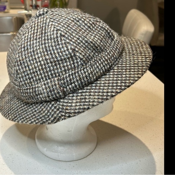 Harris Tweed Pure Scottish Wool Hat Size 6 3/4 55cm. - Picture 3 of 11